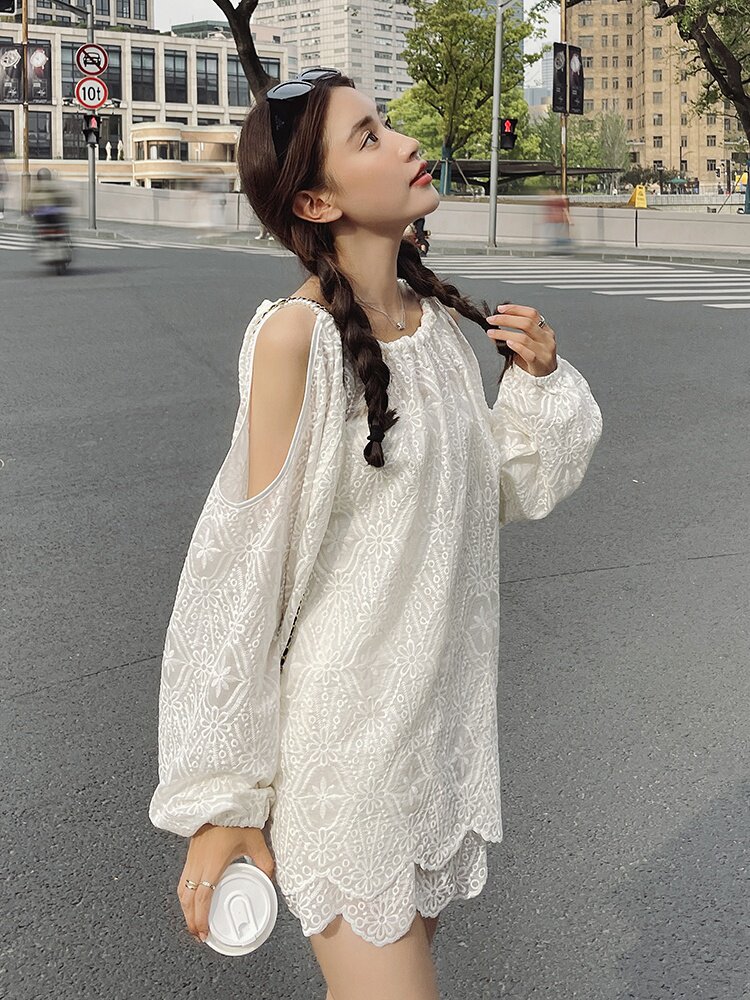 现货210-8801-P140-K208夏季新款~别致珍珠领蕾丝套装2025年秋季,女装套装/套裙,浙宝210（原浙宝191）