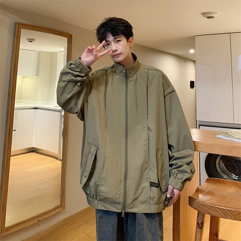 Wt302-P38美式立领宽松防晒服,男装夹克,星座1501-1