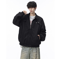 秋季夹克男宽松飞行服外套棒球服D329-QM204-P90-控138，男装夹克，电商D329