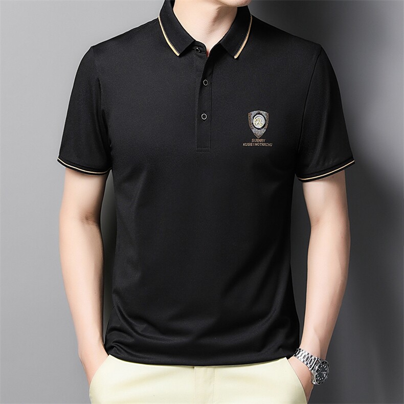 AL2220钱塘2020-3夏季男士精品翻领短袖休闲T恤P60,男装T恤,钱塘207-3