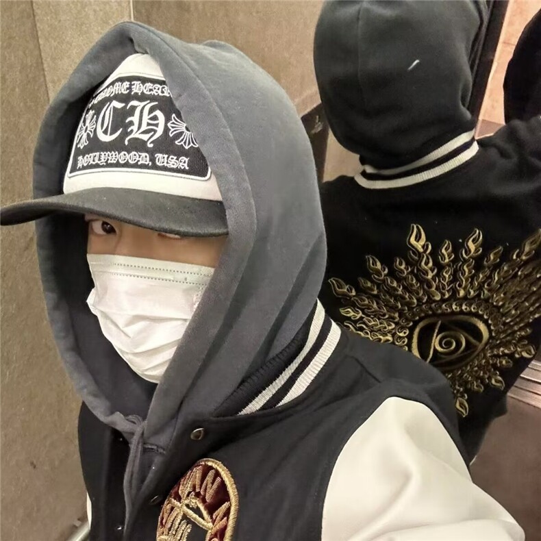 JK180-P39美式高街vibe棒球服男款秋季痞帅光明会之眼刺绣夹克,男装夹克,电商B323A