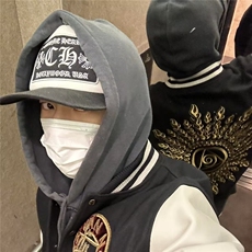 JK180-P39美式高街vibe棒球服男款秋季痞帅光明会之眼刺绣夹克，男装夹克，电商B323A