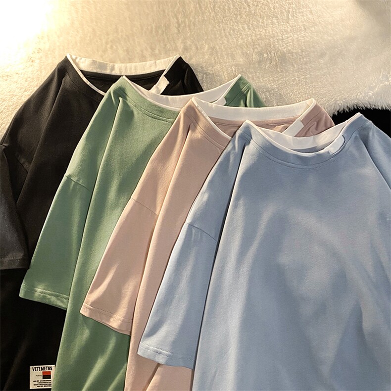 港风T恤男短袖夏季韩版潮流宽松半袖衣服男生TC305-P25,男装T恤,星座717