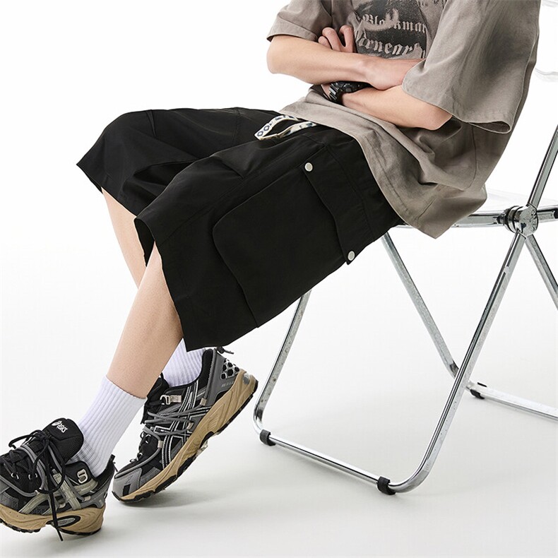 M-8XL夏季宽松大码冰感工装短裤五分裤XZ109-K2376-TP38-控59.9,男装牛仔裤,星座109