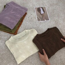 款号：WM0014 名称：花短款毛衣，女装针织衫/毛衣，BD