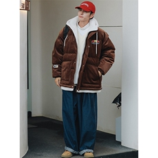 冬季青少年假两件棉衣外套加绒加厚时尚棉服男女8117-P140控价188，男装棉衣，电商A441-1