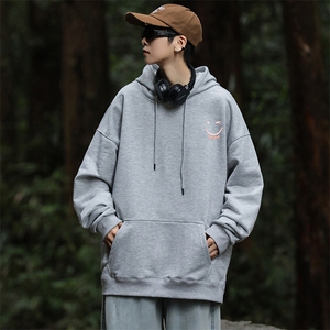 W09连帽卫衣秋装新款大码外套班服印花港风文艺休闲男女装学生朝图片