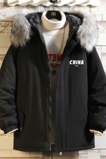 MM48248-P130冬季大毛领衣男士大码加厚袄男服砖墙，男装棉衣，电商A040A