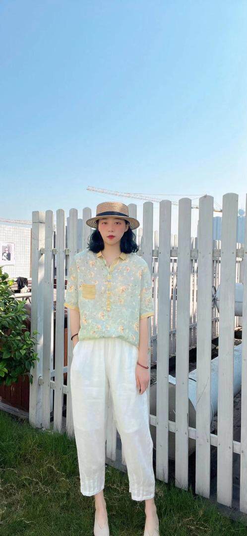 纯苎连衣裙小衫裤子裙子衬衣 时尚风 风淑女风休闲风，女装连衣裙，川哲
