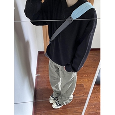 高街伐木工装裤铆钉设计小众解构牛仔裤KZ990特P55，男装休闲裤，星座908-1