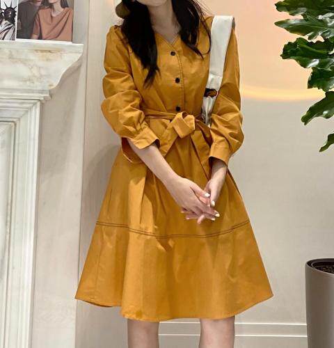 现货，秋装补单款连衣裙,女装连衣裙,精典蓝月