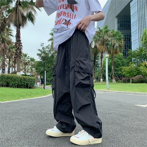 美式口袋工装裤潮牌高街oversize宽松束脚休闲长裤 AK9527-P48图片