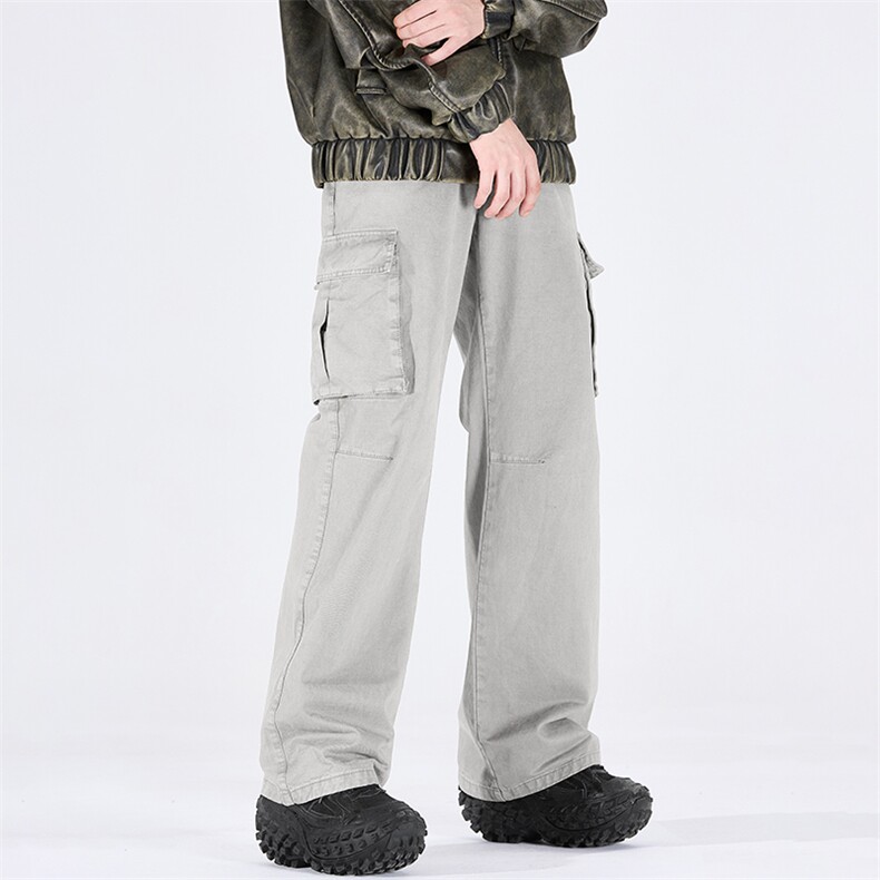 重磅美式新款工装裤宽松直筒休闲长裤A436-6232F-P80118，男装工装外套，电商A436