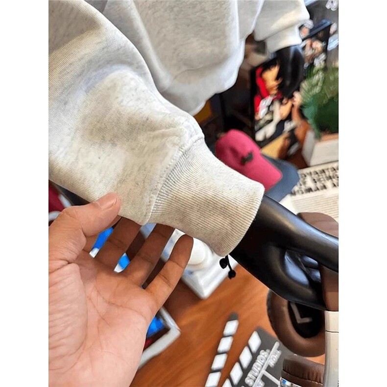 重磅硬挺连帽卫衣男款秋冬加绒外套加厚cleanfit帽衫WYA04P40，女装短外套，星座1013-5