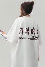 中性风23新款夏季时尚百搭宽松字母印花纯棉短袖T恤T1175P25控38，男装T恤，A247A