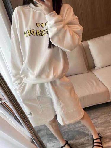 秋季新款欧货休闲字母印花宽松长袖卫衣减龄套装，女装卫衣/绒衫，AT(2F)