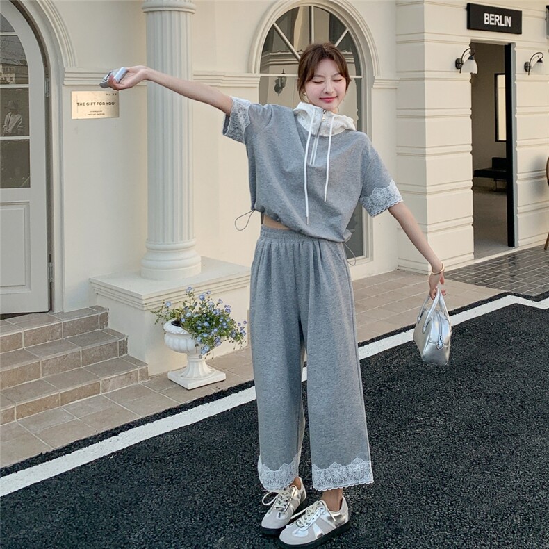 现货25年时尚针织连帽套装浙宝217-0091-165-248,女装套装/套裙,浙宝217