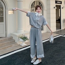 现货25年时尚针织连帽套装浙宝217-0091-165-248，女装套装/套裙，浙宝217