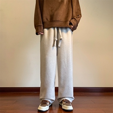 12直播品质冬毛呢宽松直筒裤简约百搭阔腿裤XZ102A-2-K2215-P60，男装休闲裤，星座211-1