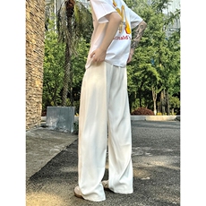 美式高级感褶皱西裤男cleanfit宽松冰丝阔腿垂感休闲裤XK463-P45，男装休闲裤，电商A178