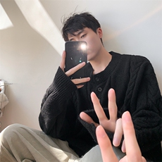 毛衣男秋冬新款港风宽松针织毛衫MYA5-P65，男装针织衫/毛衣，星座214-3