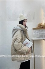【现货】2021年冬季新款卫衣帽羽绒服，女装卫衣/绒衫，色调轩