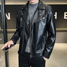 2022秋季新款男机车PU皮夹克皮衣男外套A2189866，男装夹克，电商B217