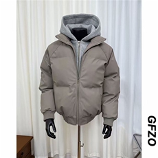 网图冬季美式短款假两件插肩双层连帽双拉链保暖棉服D513特P105，男装棉衣，电商A335-1（原A458）