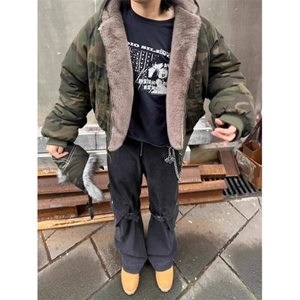 【有货】仿貂毛迷彩棉服加绒加厚外套 MY2221 特P128图片
