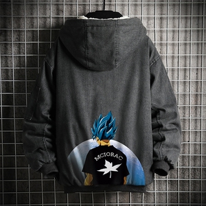 NM53154-P140 牛仔外套男大码加厚加绒衣男羊羔毛服男图片