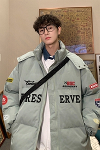特批港风咖啡厅时尚字母印花连帽棉衣 A247-TPMY220 特批95图片