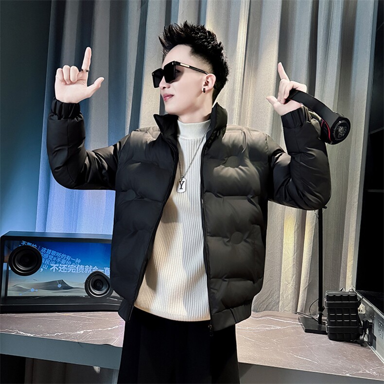 冬季男士压胶工艺棉衣男潮流立领棉服外套MY920-P98，男装棉衣，电商A368