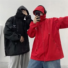 机能冲锋衣棉服男款秋冬季工装棉衣外套美式潮牌连帽棉袄，男装夹克，星座1210-1