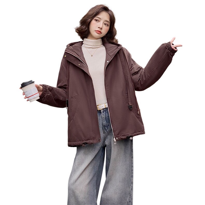 2024冬装新款时尚简约英伦休闲风派克服女装外套,女装短外套,依万里