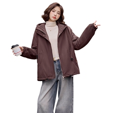 2024冬装新款时尚简约英伦休闲风派克服女装外套，女装短外套，依万里