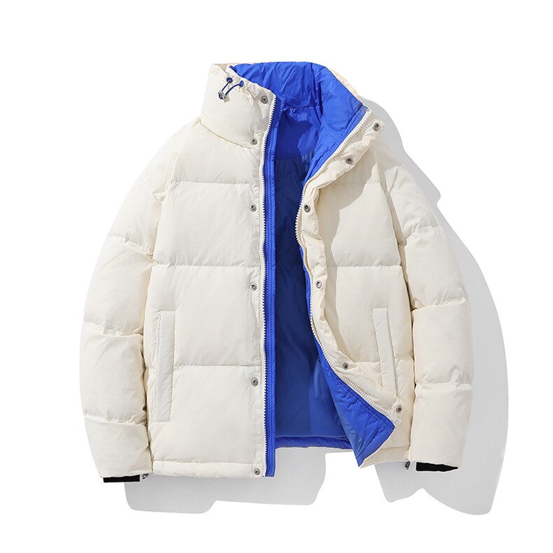 新标90白鸭绒简约休闲立领外套纯色加厚羽绒服ESY0204-P210图片
