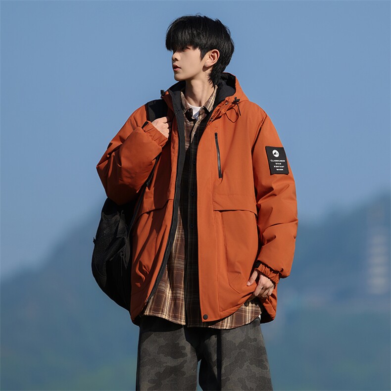 M9566-P85 冬季加厚户外冲锋衣连帽棉服石墨烯棉衣图片