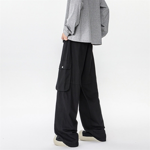 8XL-M美式高街工装裤2025春季大码直筒裤休闲裤阔腿裤KZ1910/P68图片