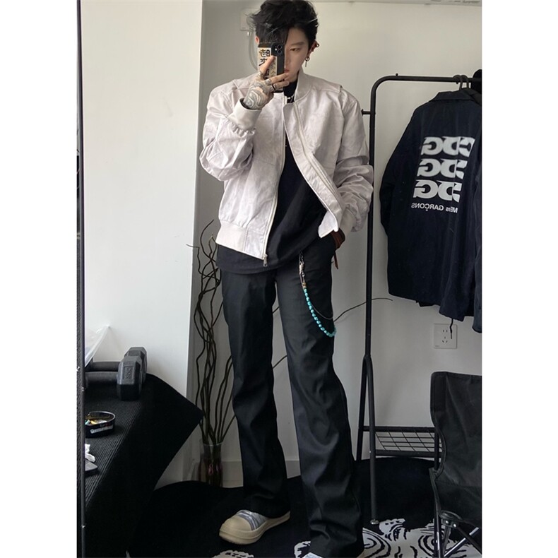 档口图 短款夹克潮牌棒球服外套男女同款DY195-P80量大优图片