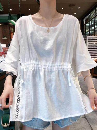 夏季新款韩系娃娃衫版天丝上衣，女装，一杭