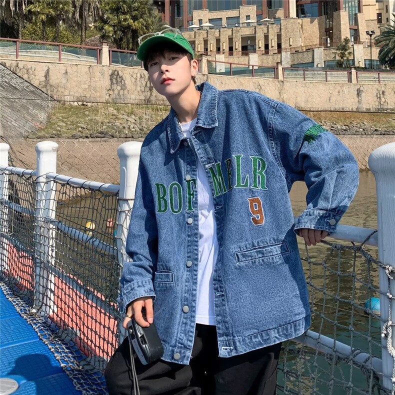 秋冬长袖文艺新款潮外穿慵懒简约翻领男纯色潮流夹克DW02-P68,男装夹克,星座1109-3