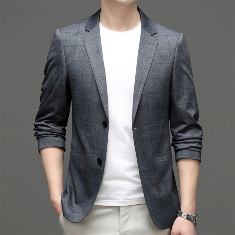 M5553-1钱塘2020-3春夏新款男士商务休闲西服简约外套货稳P135图片
