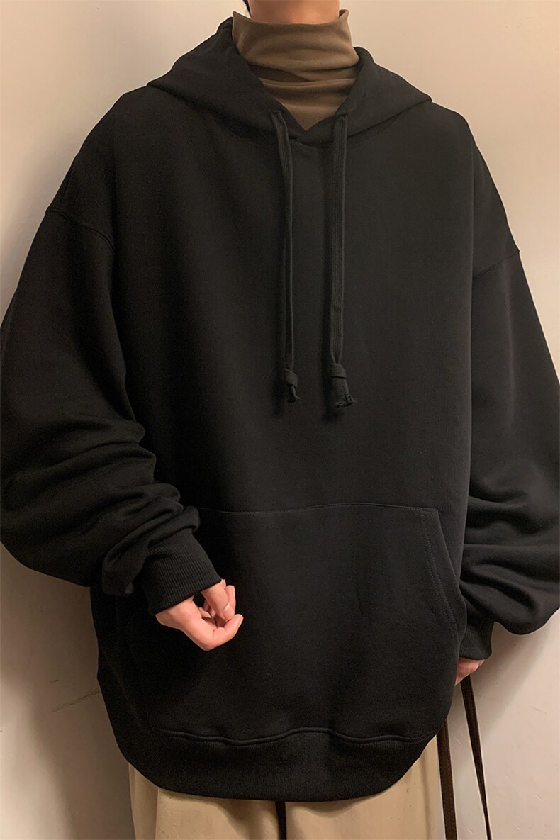 320g重磅日系休闲大码华棉卫衣男W412特P31W412J加绒特P35,男装卫衣,电商A001-1