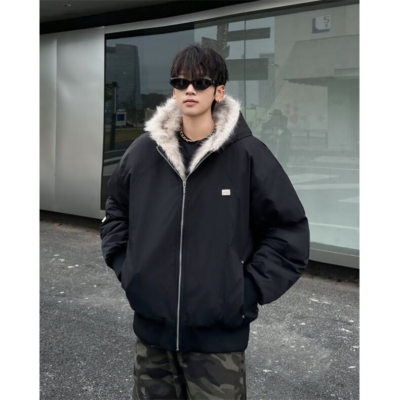 冬季美式复古座山雕棉服外套男女款连帽工装加厚夹克M9089/P130,男装棉衣,星座506