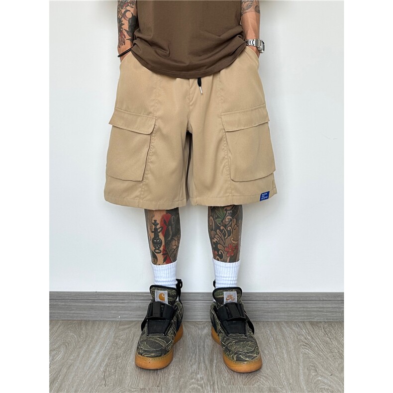 日系工装短裤男美式夏季休闲过膝五分裤A061-YJ6914-P35-限58,男装休闲裤,电商A061