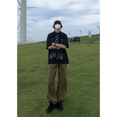 B221美式ins街头hiphop宽松工装休闲裤子LK23122-P65控88，男装休闲裤，电商B221