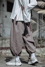 2021秋季新大码男港风外景日系复古抽绳束脚九分休闲裤K2016-P35，男装休闲裤，电商A001