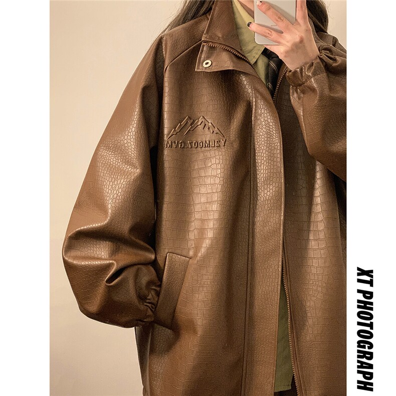 2025中性风鳄鱼纹钢印字母图案设计潮流休闲夹克JK77747P85控128，男装夹克，星座227-7