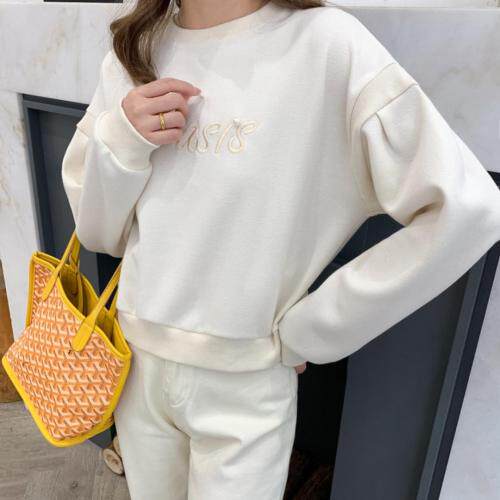 【现货】秋季新款珍珠字母绣花卫衣，女装卫衣/绒衫，法贝萱