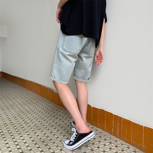 潮流春季牛仔裤男牛仔短裤D682P35图片